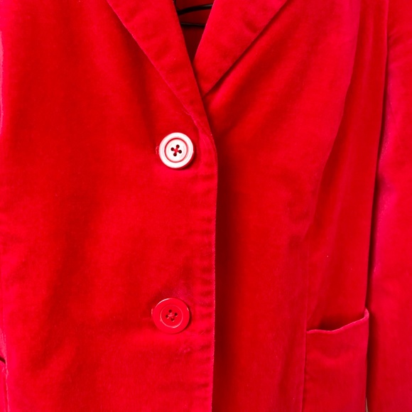 Studio Works Vintage Petite Cherry Velvety Blazer - Picture 3 of 7